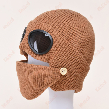 knit beanie windproof knitted hat